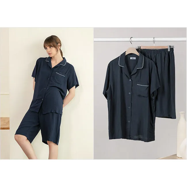 에이세 반팔 살결파자마 1세트 Aise Silky Pajamas