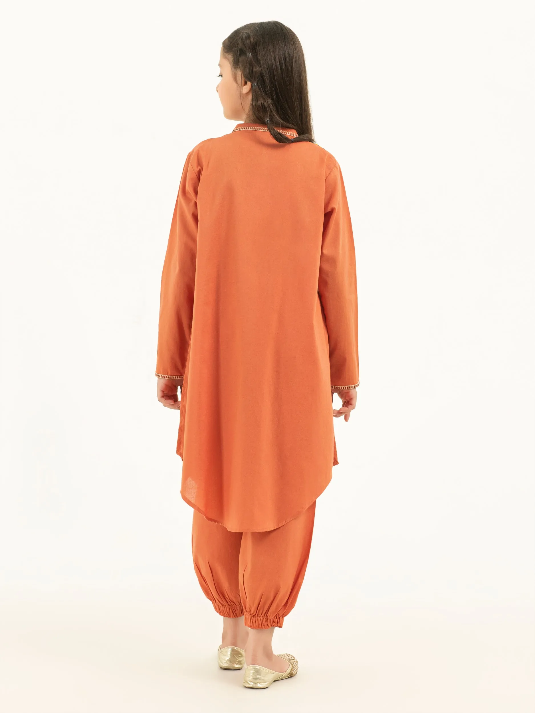 2 Piece Winter Cotton Suit-Embroidered