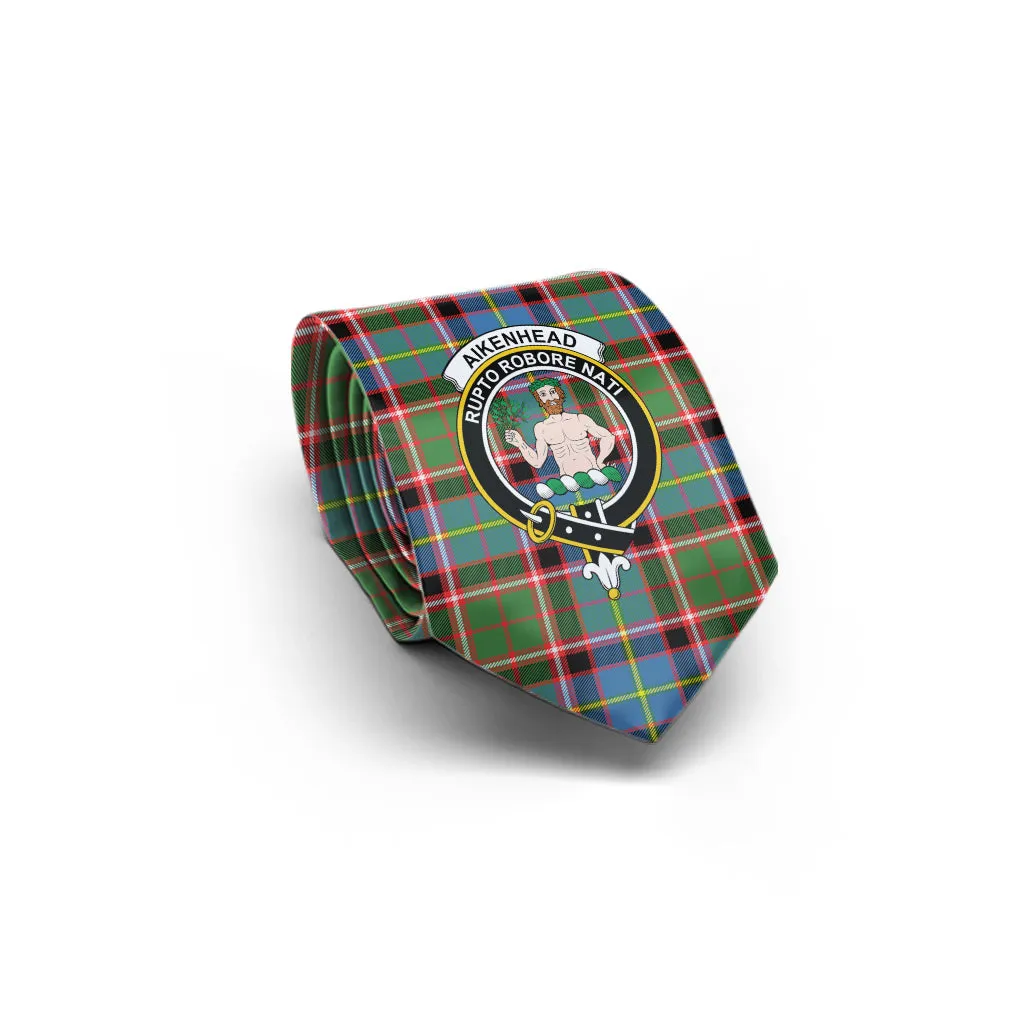 Aikenhead Tartan Classic Necktie with Family Crest