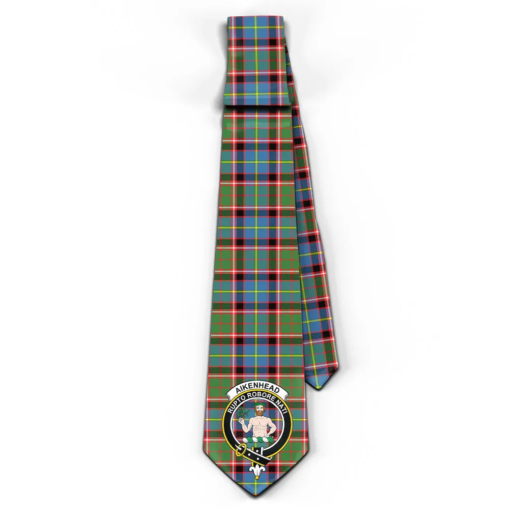 Aikenhead Tartan Classic Necktie with Family Crest