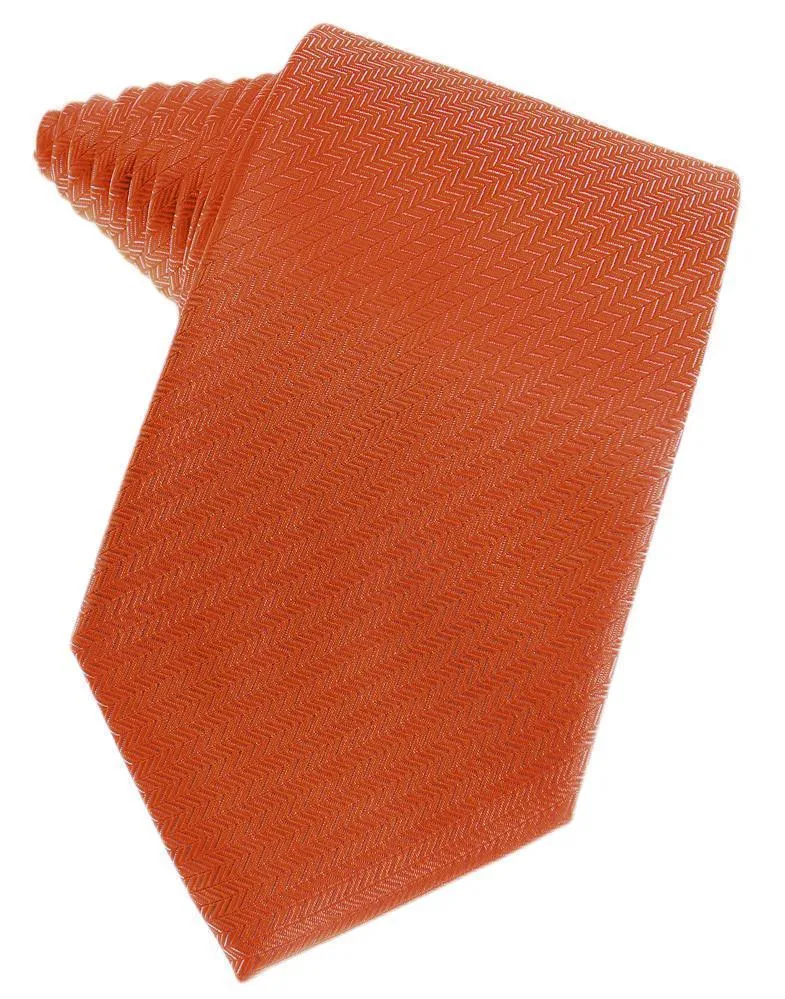 Asphalt Herringbone Neckties