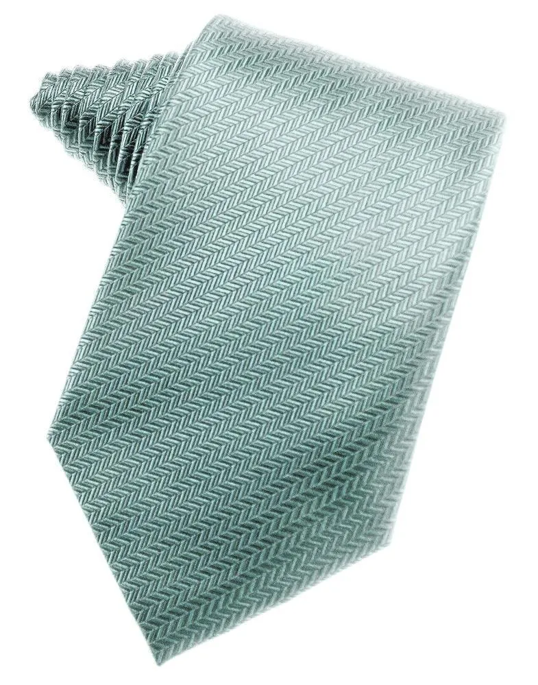 Asphalt Herringbone Neckties