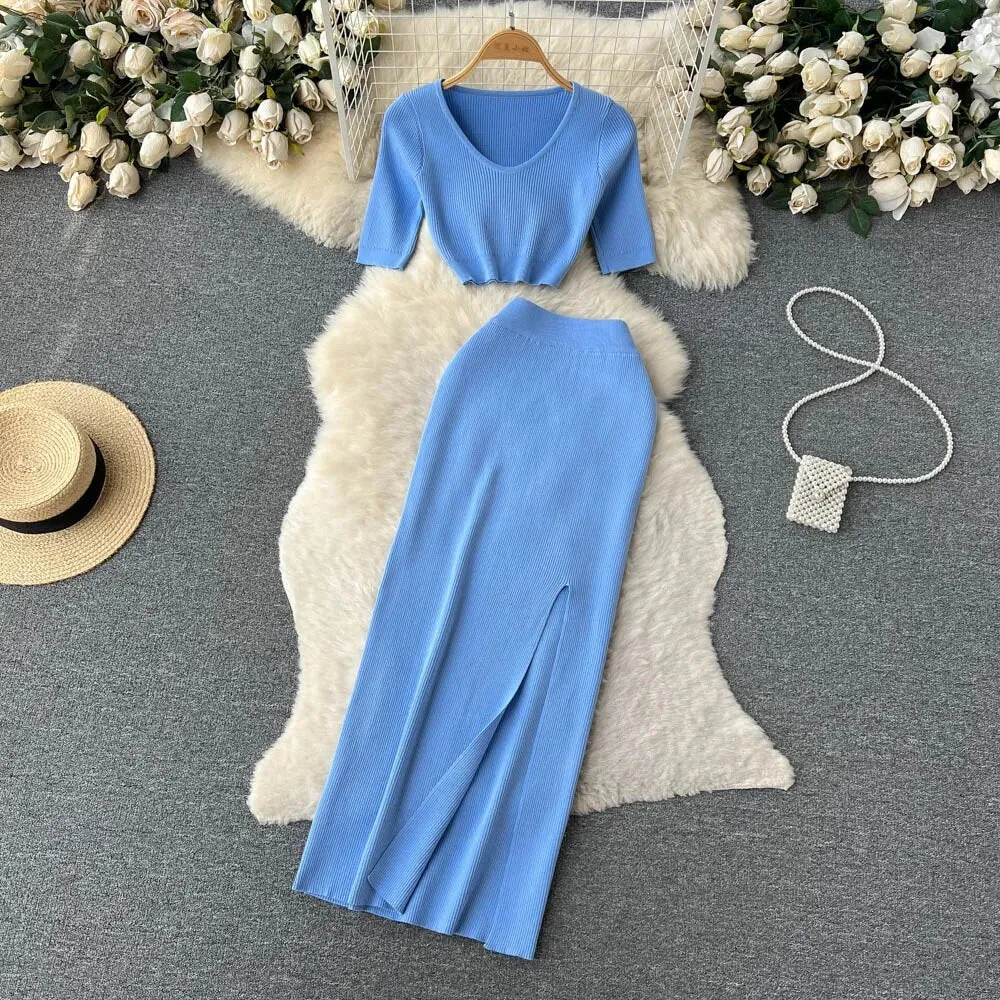 Autumn Sweater Two Pieces Suits