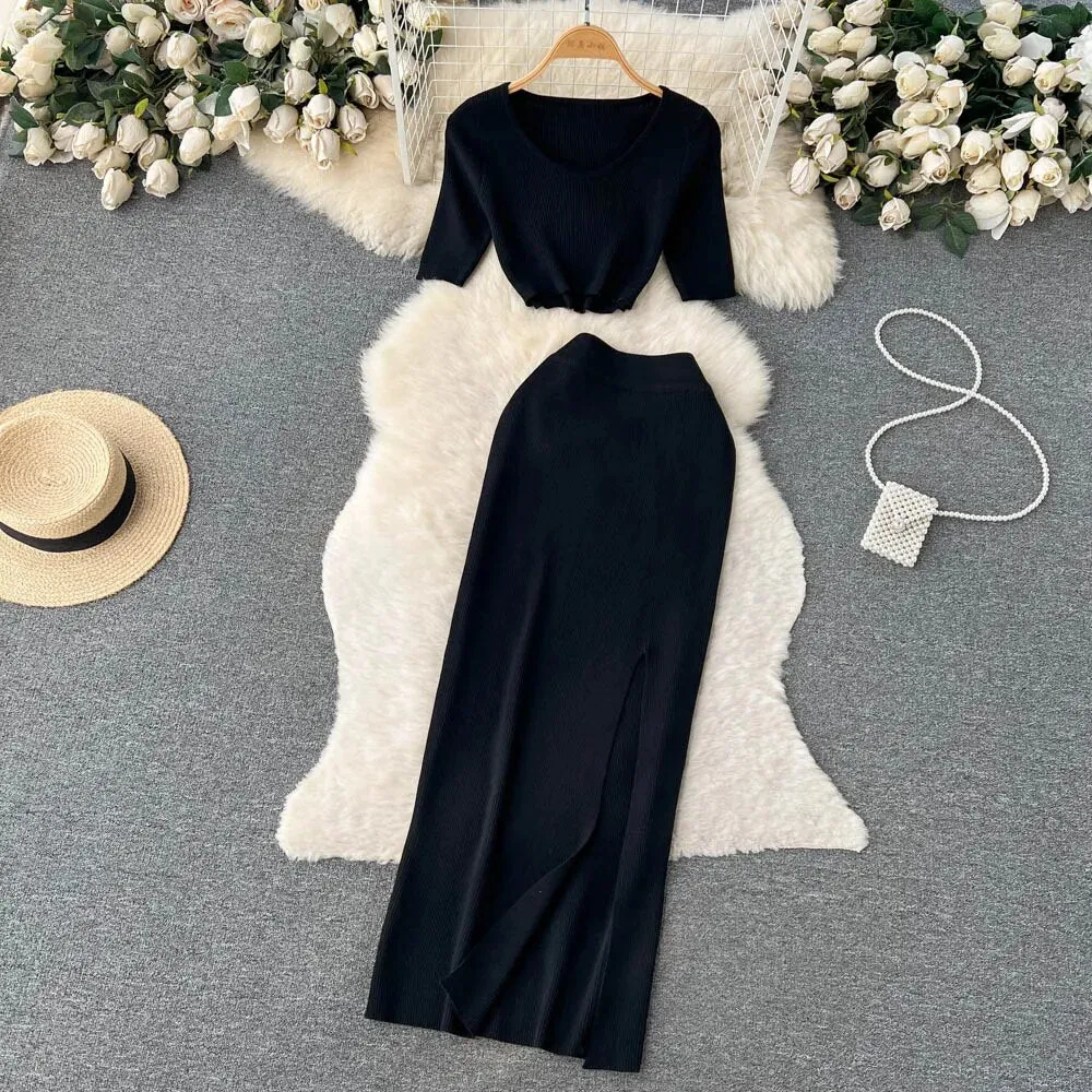 Autumn Sweater Two Pieces Suits