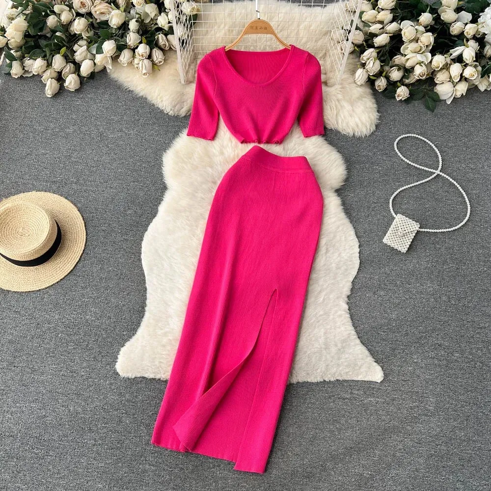 Autumn Sweater Two Pieces Suits