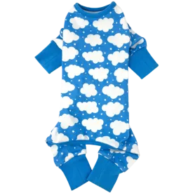 Cuddle Pup Pajamas | Fluffy Clouds Blue