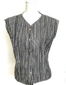 Designer Handmade Patchwork Vests (Reversible Stripe)