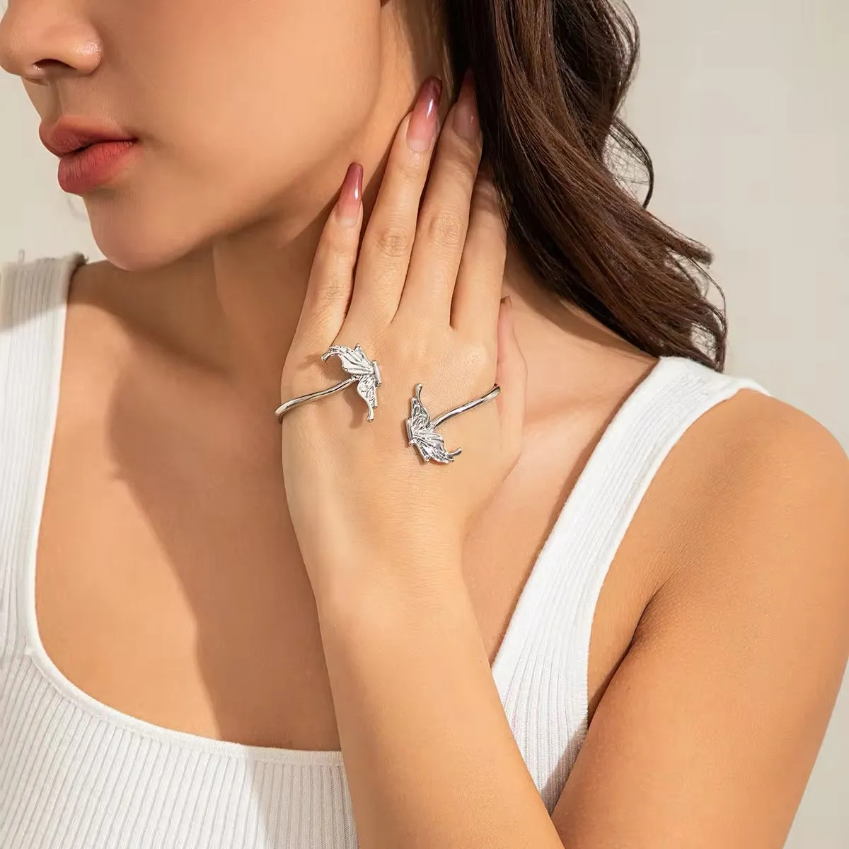 Elegant Boho Butterfly Cuff Hand Accessories
