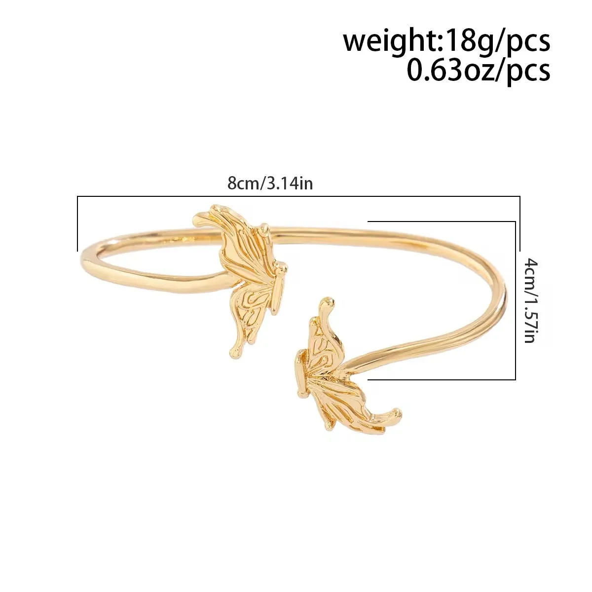 Elegant Boho Butterfly Cuff Hand Accessories