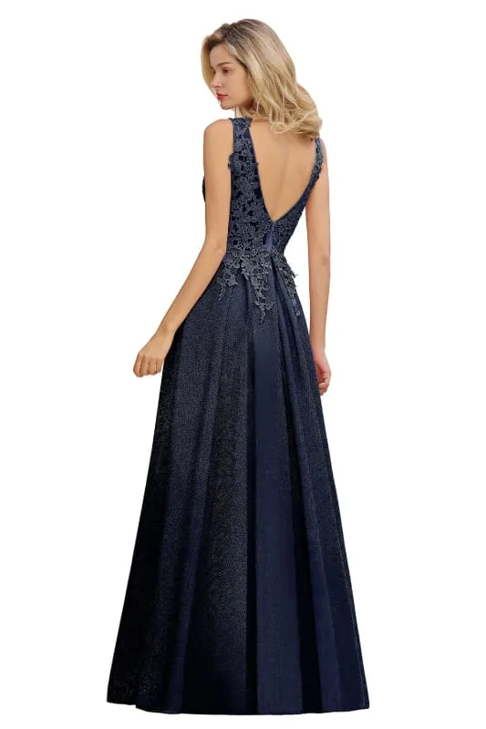 Gorgeous Aline Evening Dress Sleeveless Lace Appliques Bridesmaid Dress