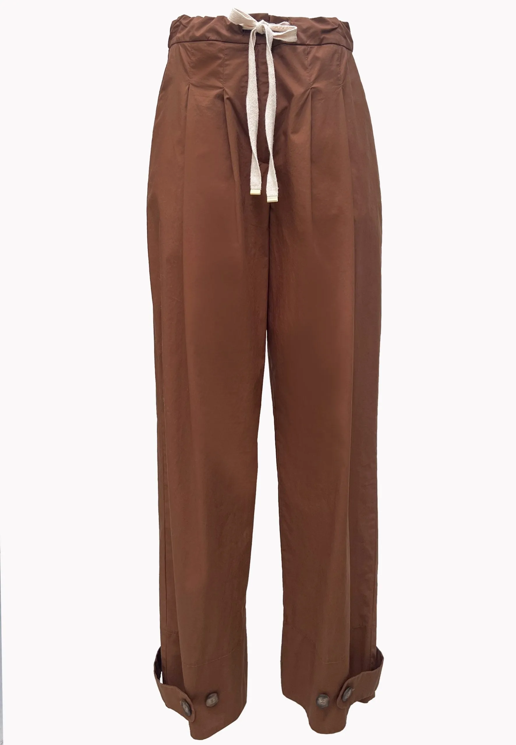Hanami D'Or Cotton Trousers in Beige