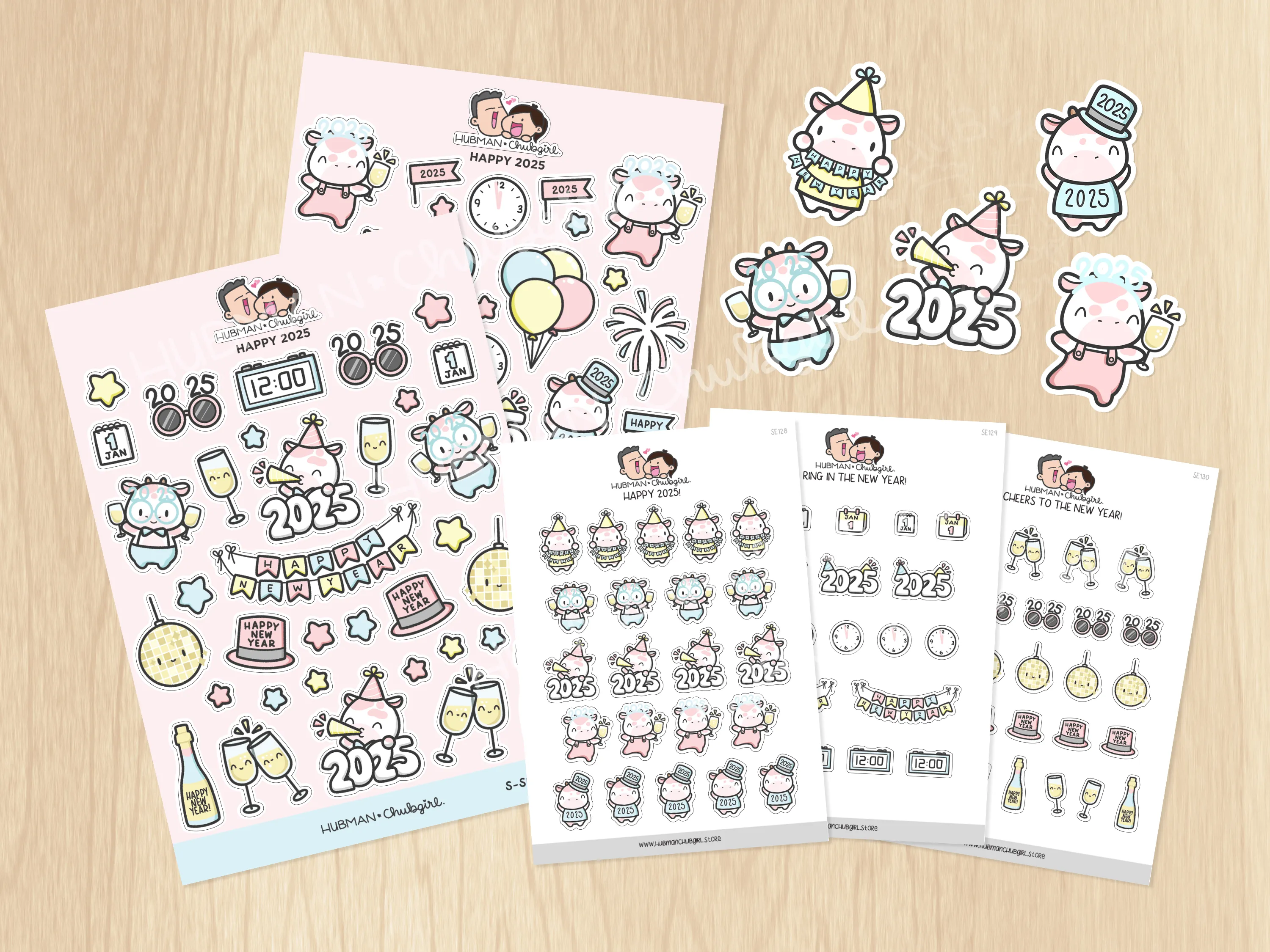 Hello 2025 Sticker Set
