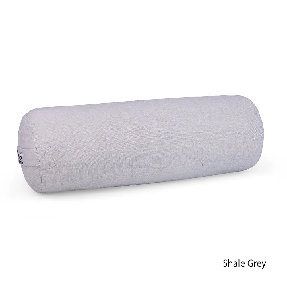 Kiara Woven Organic Cotton Yoga Bolster filled with Kapok