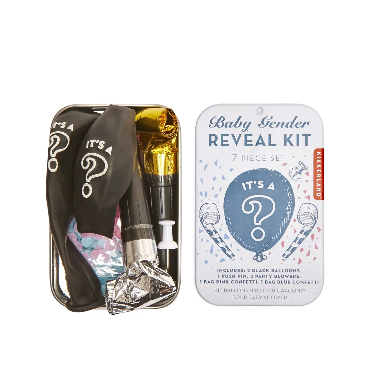 KIKKERLAND Baby Gender Reveal Kit
