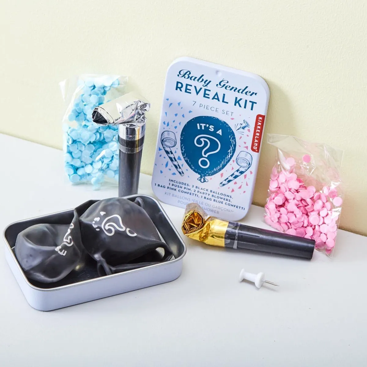 KIKKERLAND Baby Gender Reveal Kit