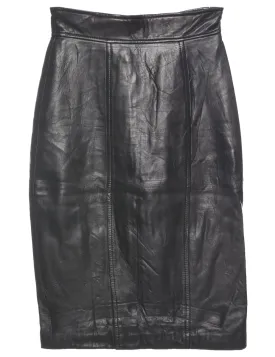 Leather Pencil Skirt - XS
