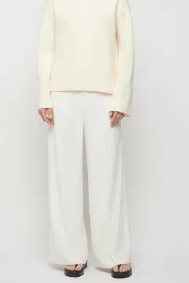 Leigh Wide Leg Pants White