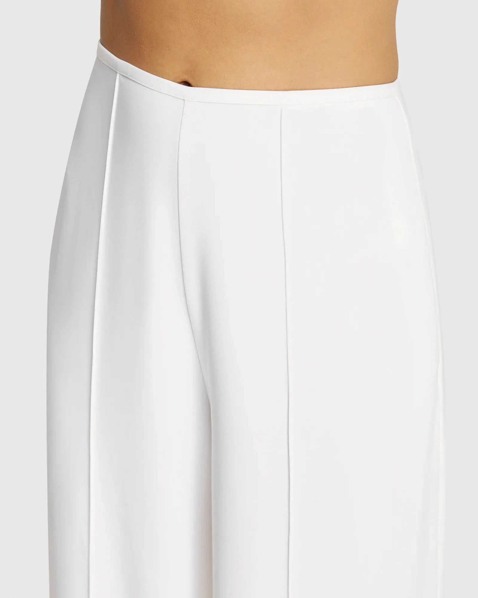 Leigh Wide Leg Pants White