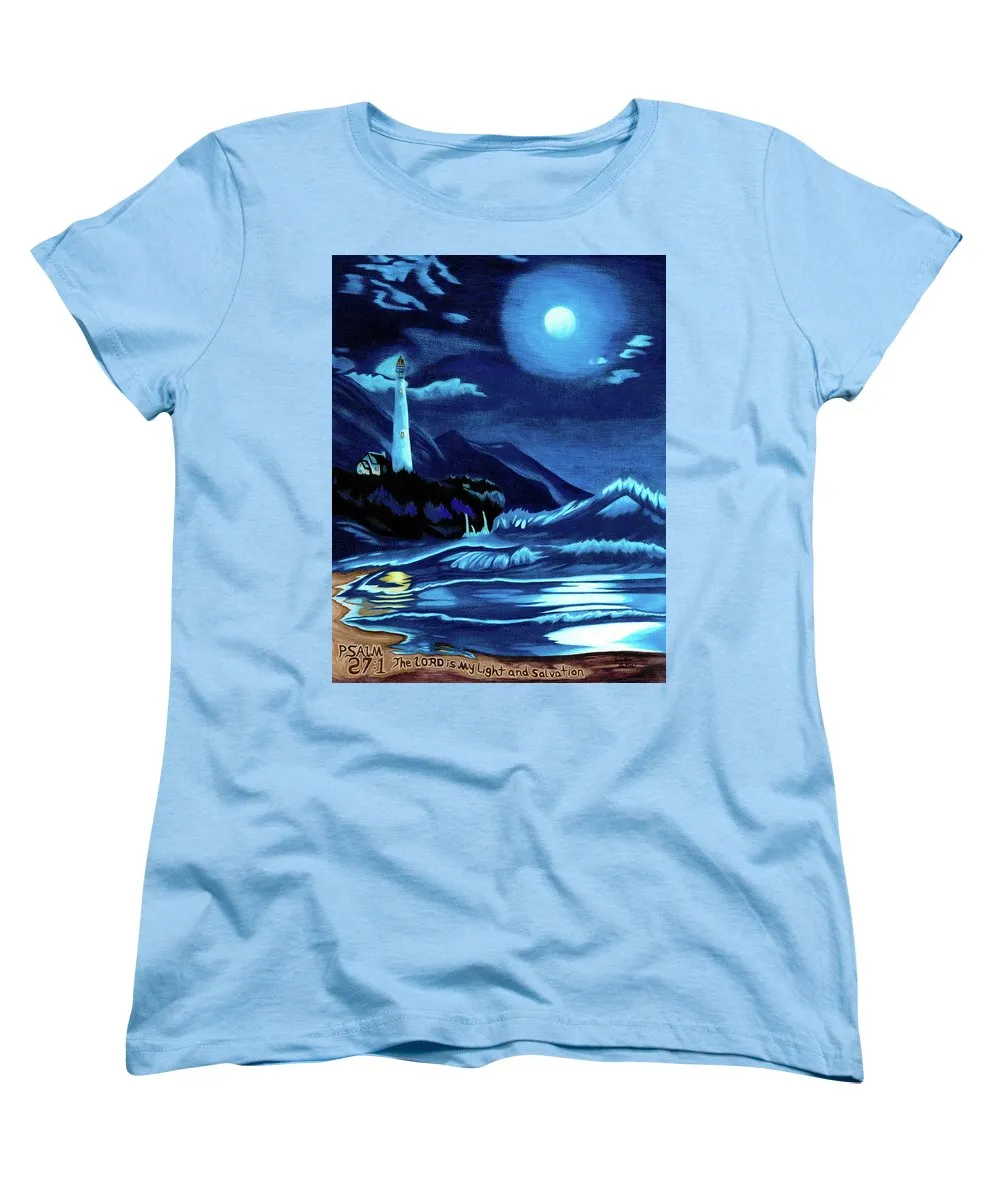 Lighthouse Moonlit Sky - Women's T-Shirt (Standard Fit)