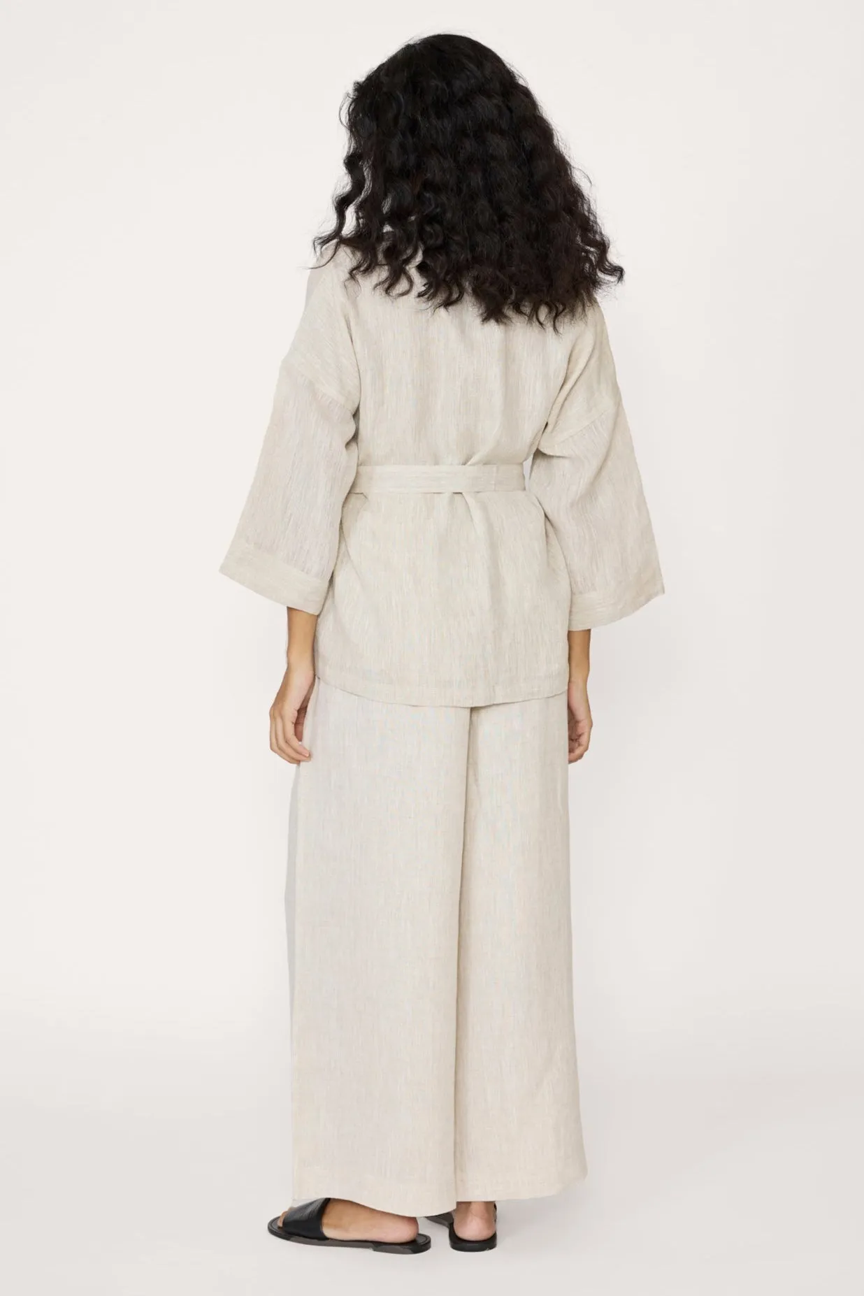 Linen Wrap Top - Sample