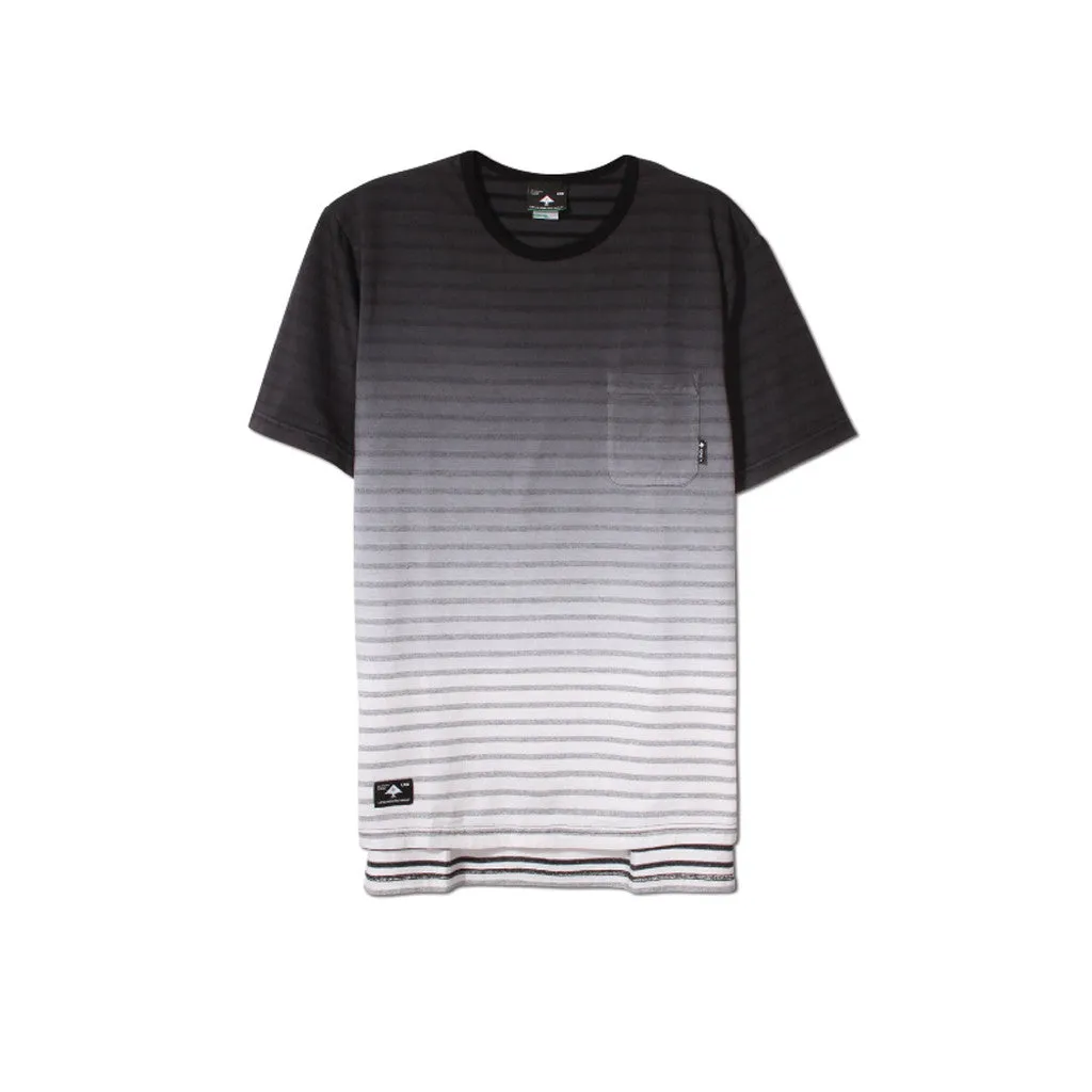 LRG Derby Knit Drop Tail Tee - Black