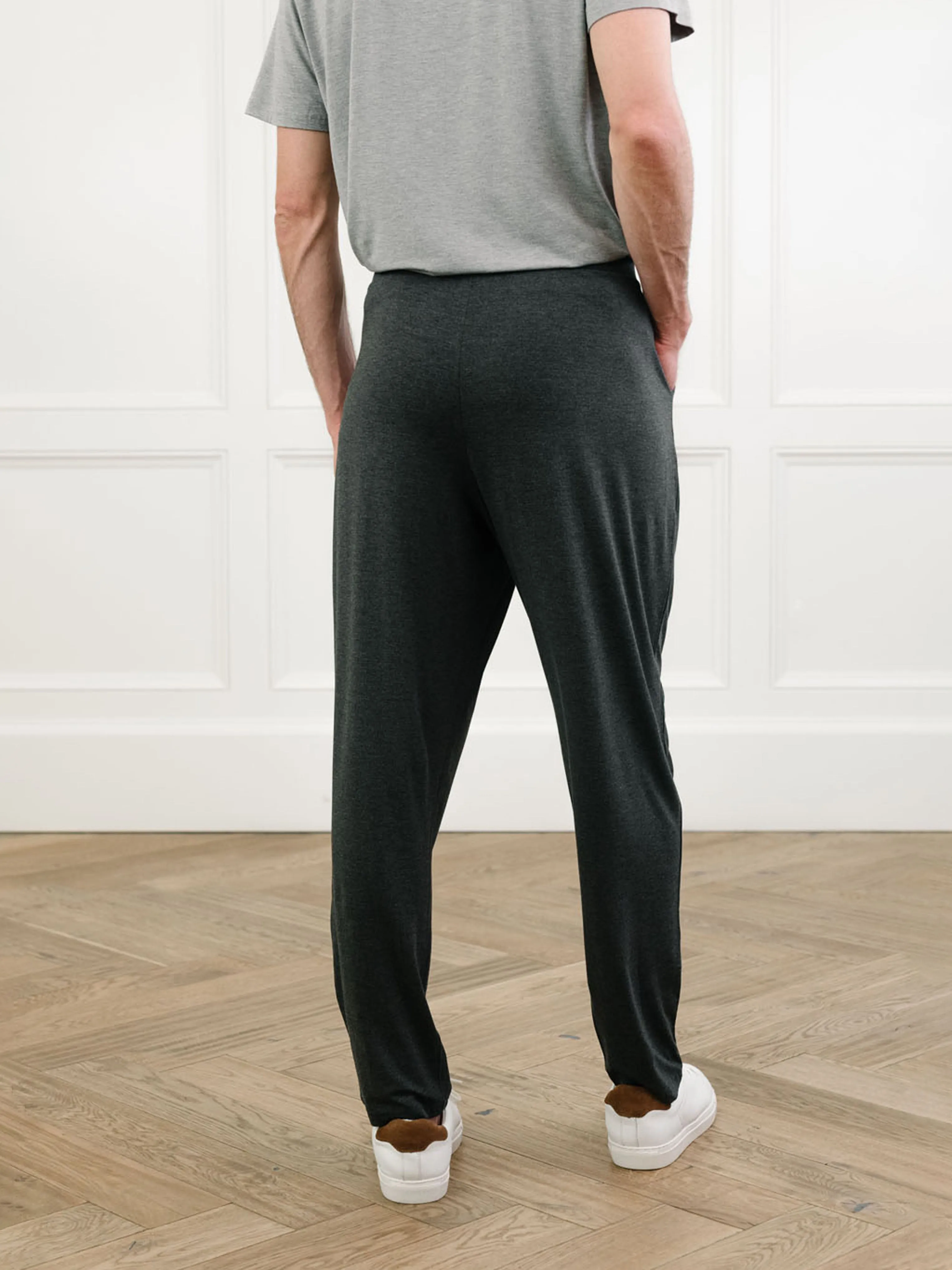 Men's Bamboo Stretch-Knit Long Sleeve Pajama Set