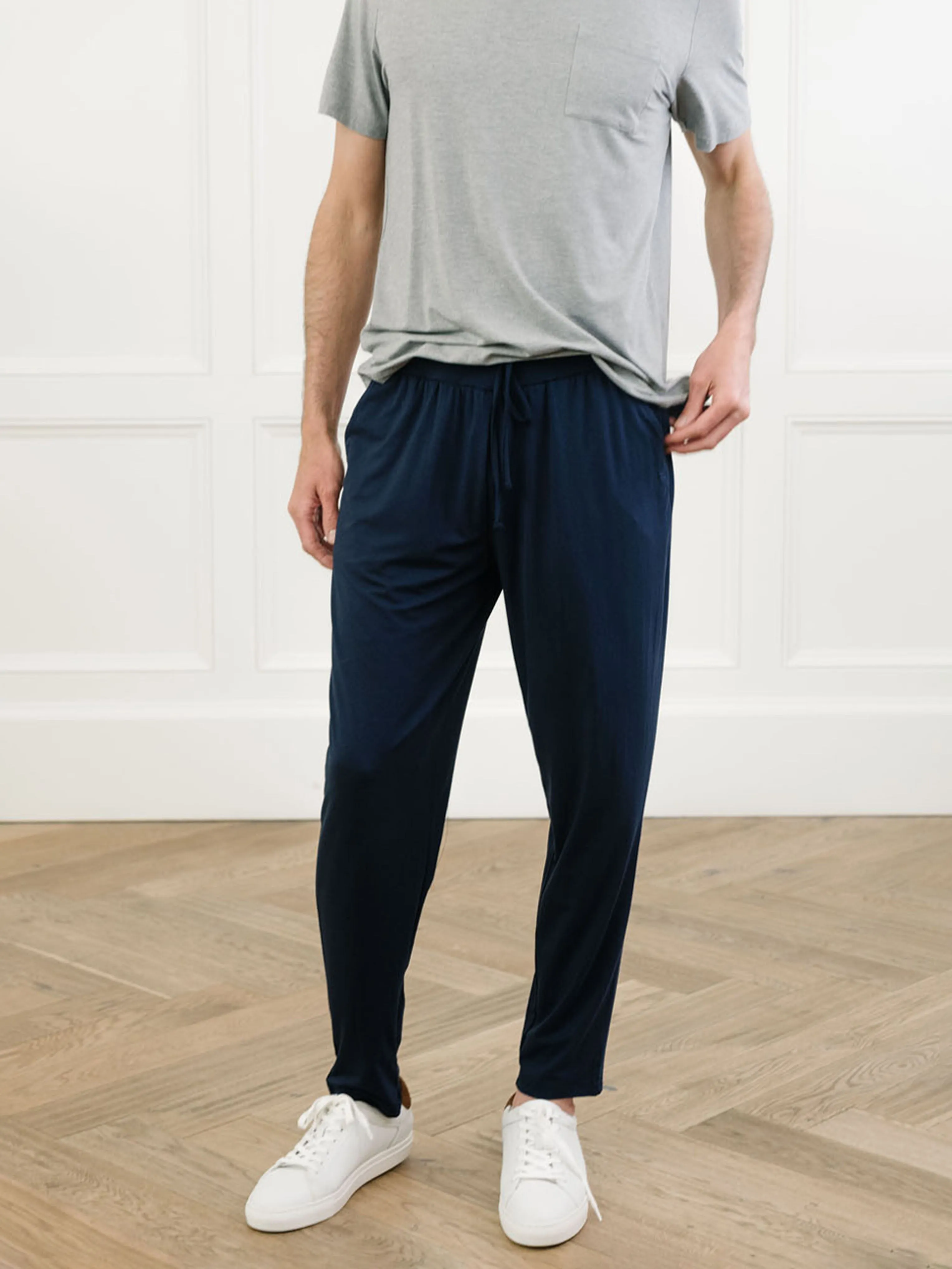 Men's Bamboo Stretch-Knit Long Sleeve Pajama Set