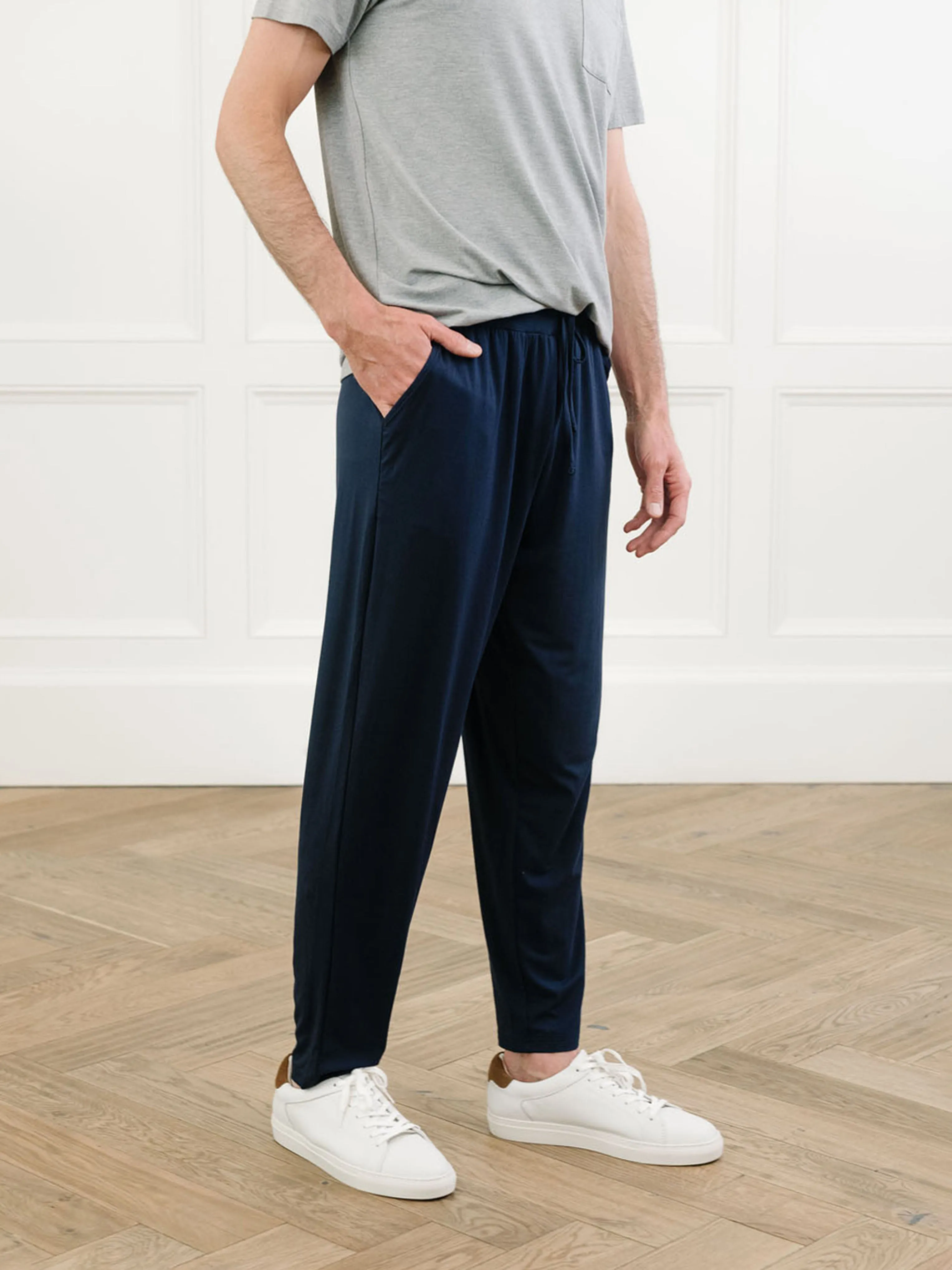 Men's Bamboo Stretch-Knit Long Sleeve Pajama Set