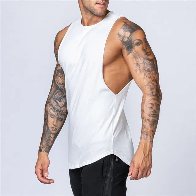 Mens Muscle Sleeveless Sportswear Shirt