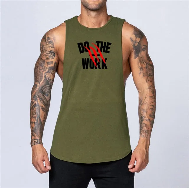 Mens Muscle Sleeveless Sportswear Shirt