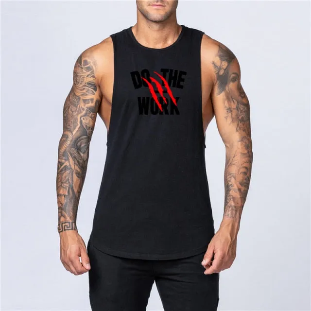 Mens Muscle Sleeveless Sportswear Shirt