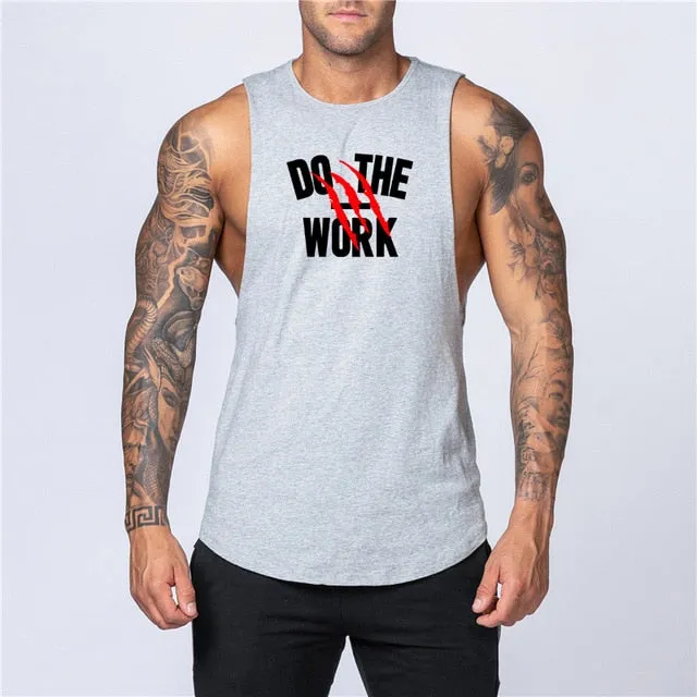 Mens Muscle Sleeveless Sportswear Shirt