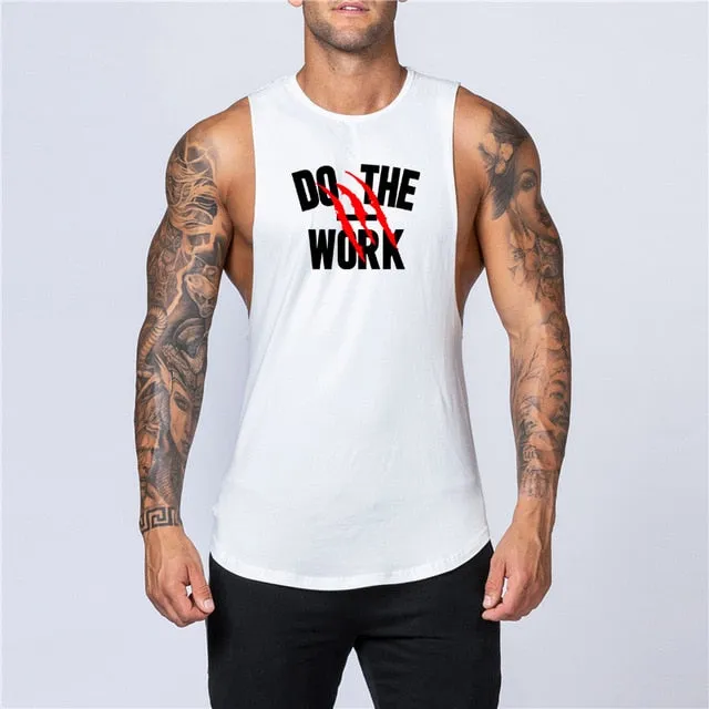 Mens Muscle Sleeveless Sportswear Shirt