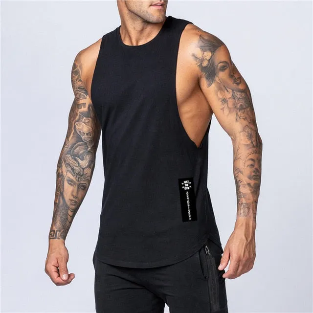 Mens Muscle Sleeveless Sportswear Shirt