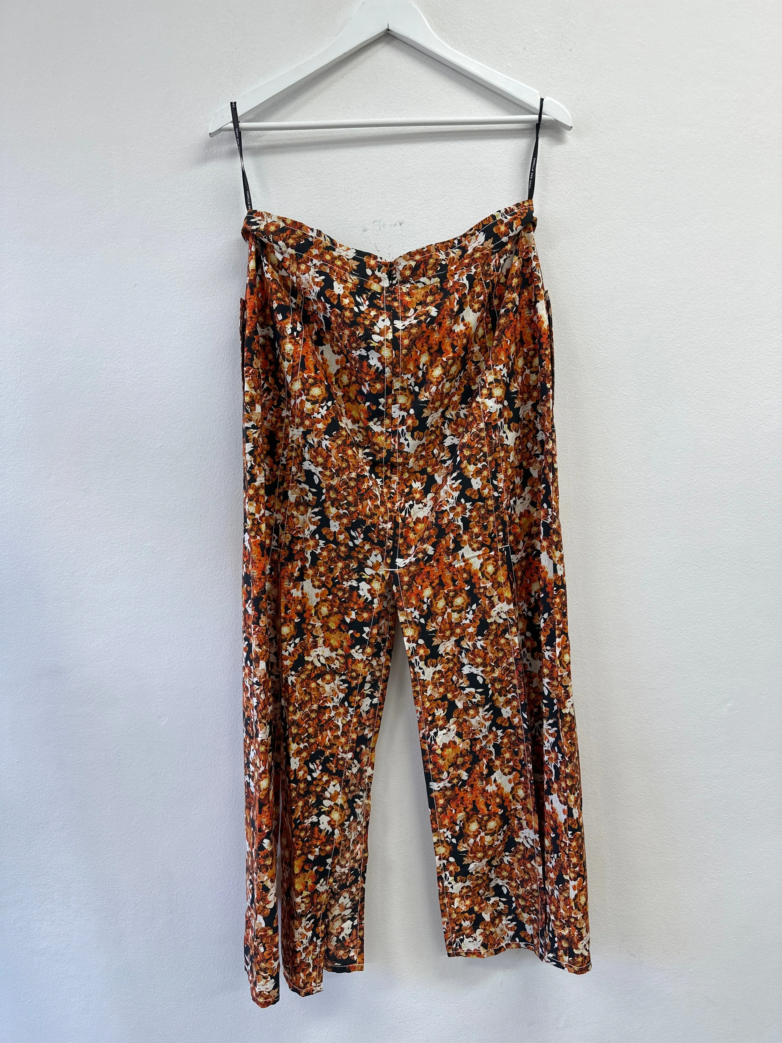 Multi Asterid Floral Midi Skirt