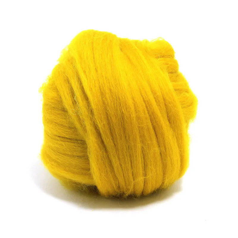 Mustard Dyed Merino Tops
