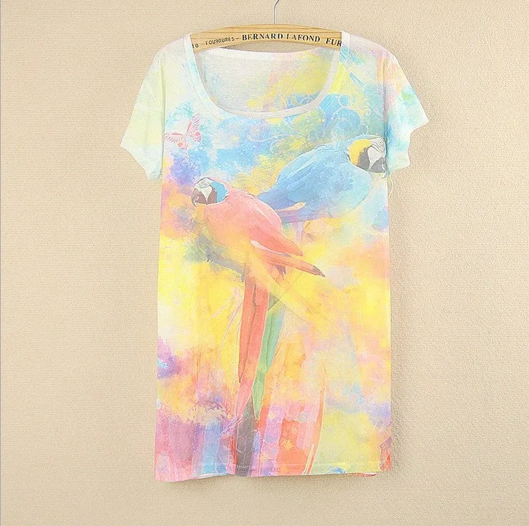 New summer t shirt women Tee Shirts style thin plus size short sleeve Shirt female Tops Tees