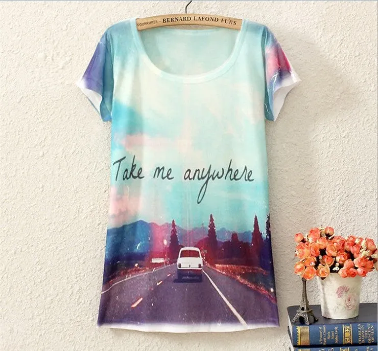 New summer t shirt women Tee Shirts style thin plus size short sleeve Shirt female Tops Tees