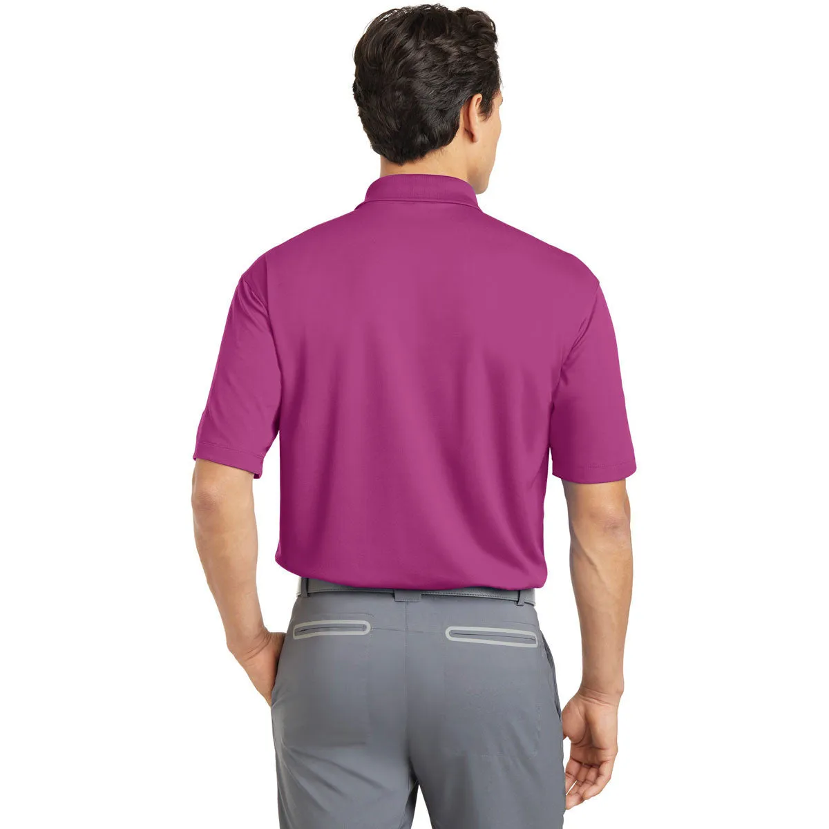 Nike Men's Bright Pink Dri-FIT S/S Micro Pique Polo