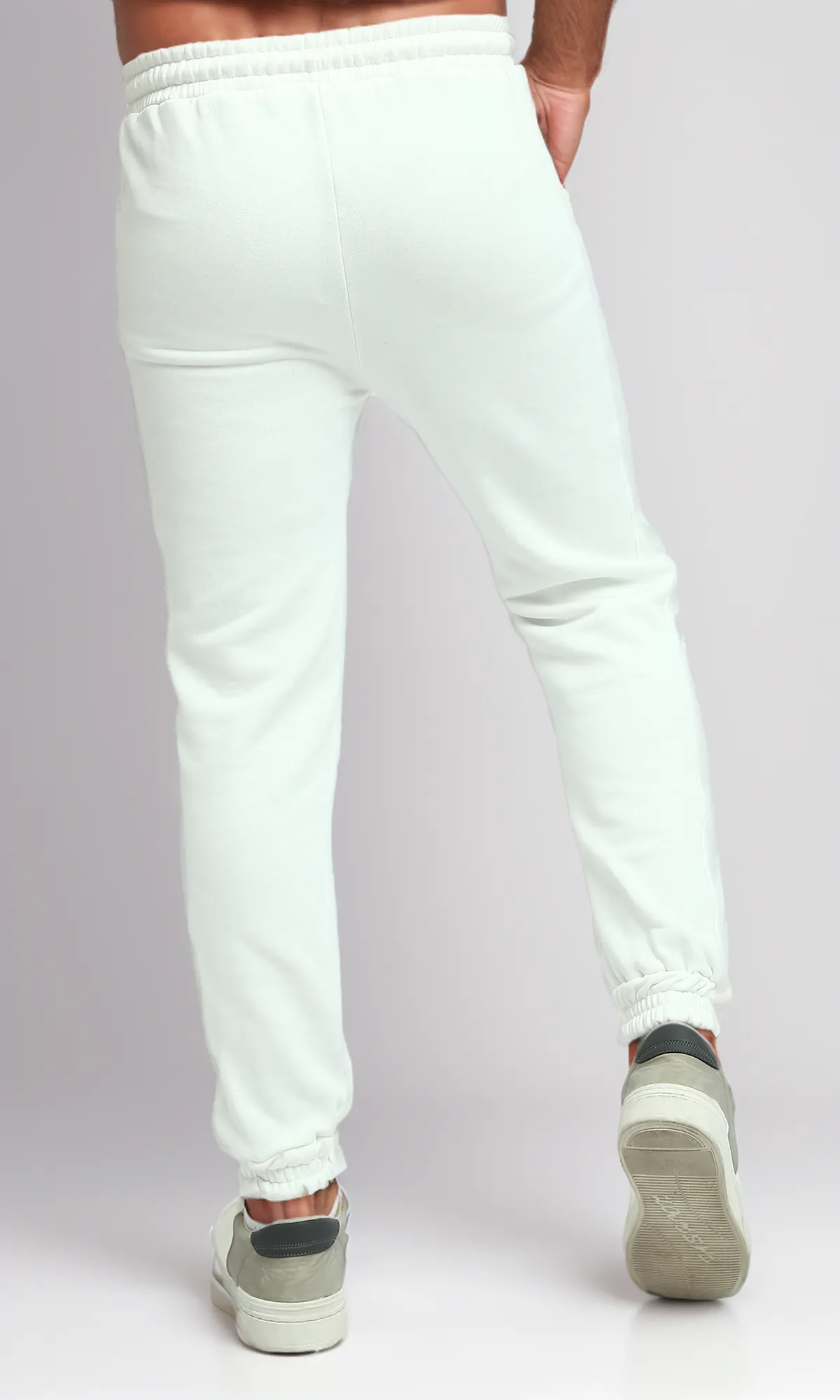 O192306 - Casual Jogger feminine Pants - Off-White