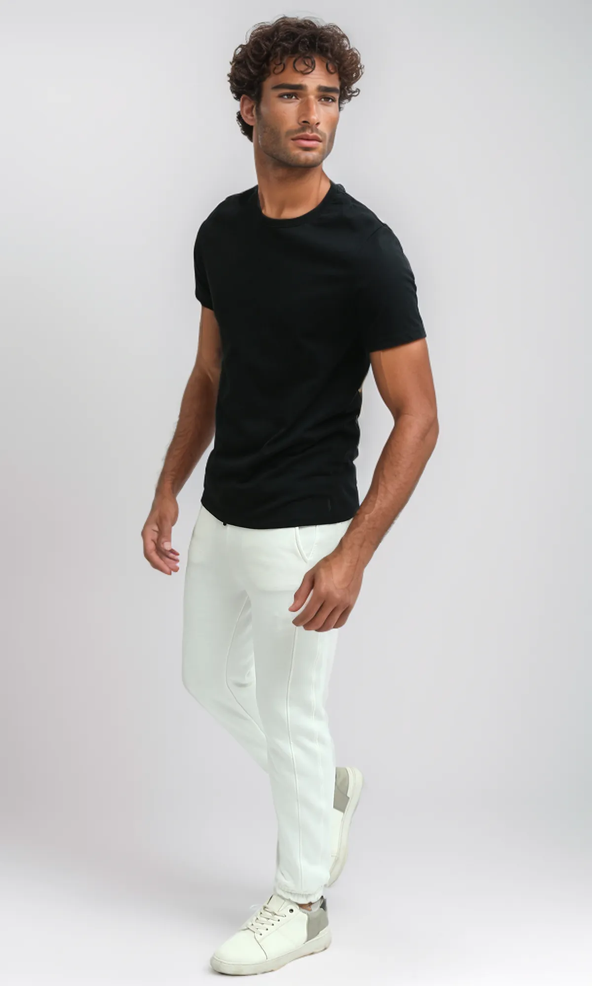 O192306 - Casual Jogger feminine Pants - Off-White