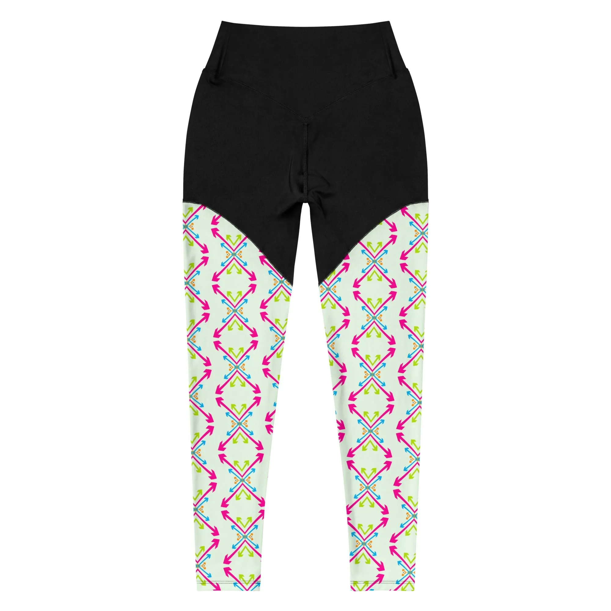 Oversized  Arrow Sports Leggings |  Workout Gear & Performance