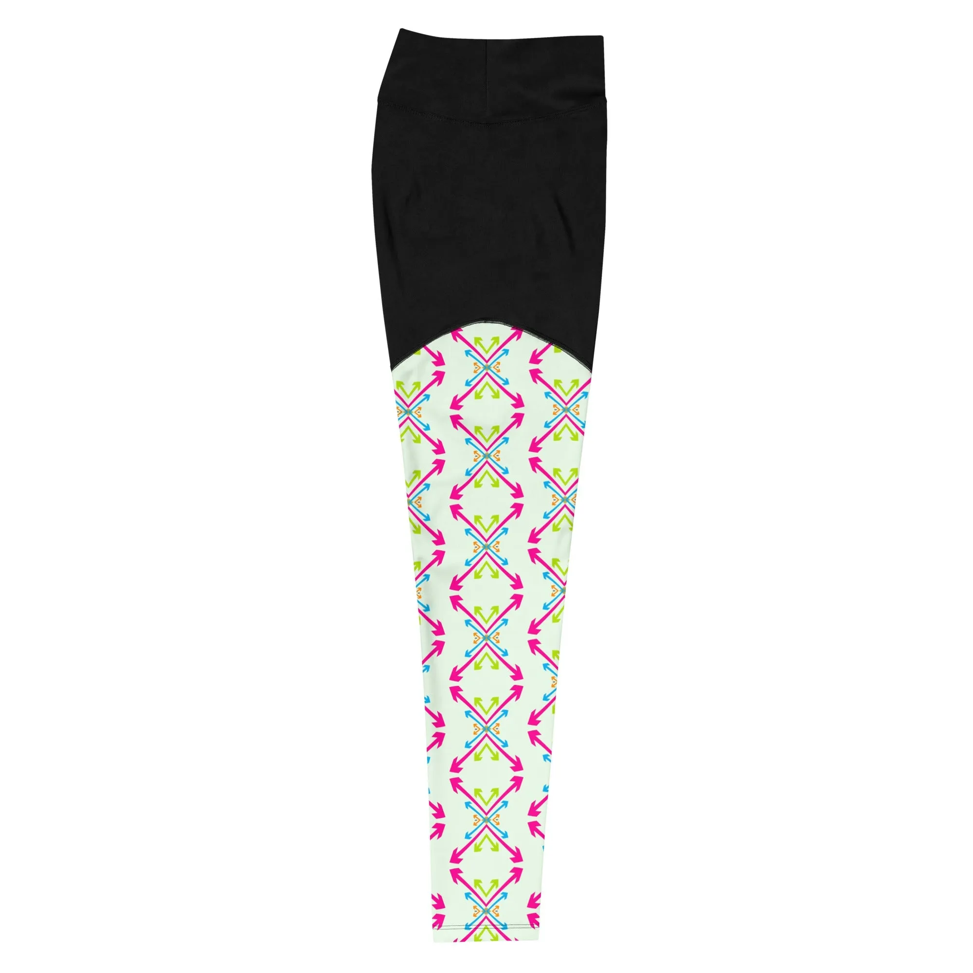 Oversized  Arrow Sports Leggings |  Workout Gear & Performance