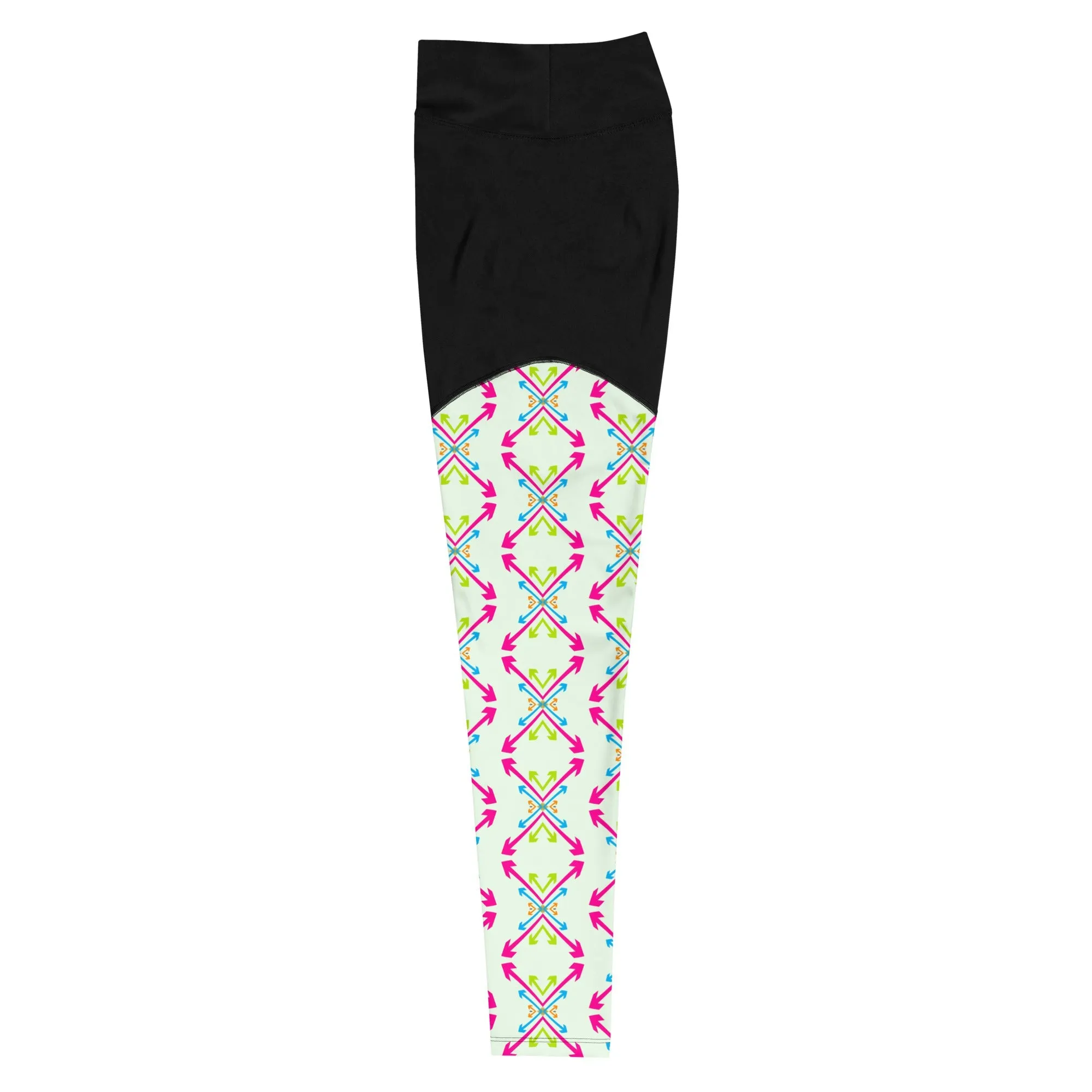 Oversized  Arrow Sports Leggings |  Workout Gear & Performance