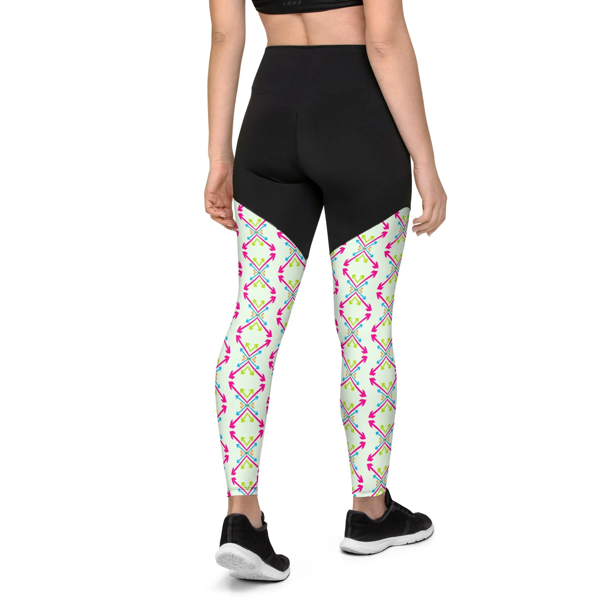 Oversized  Arrow Sports Leggings |  Workout Gear & Performance