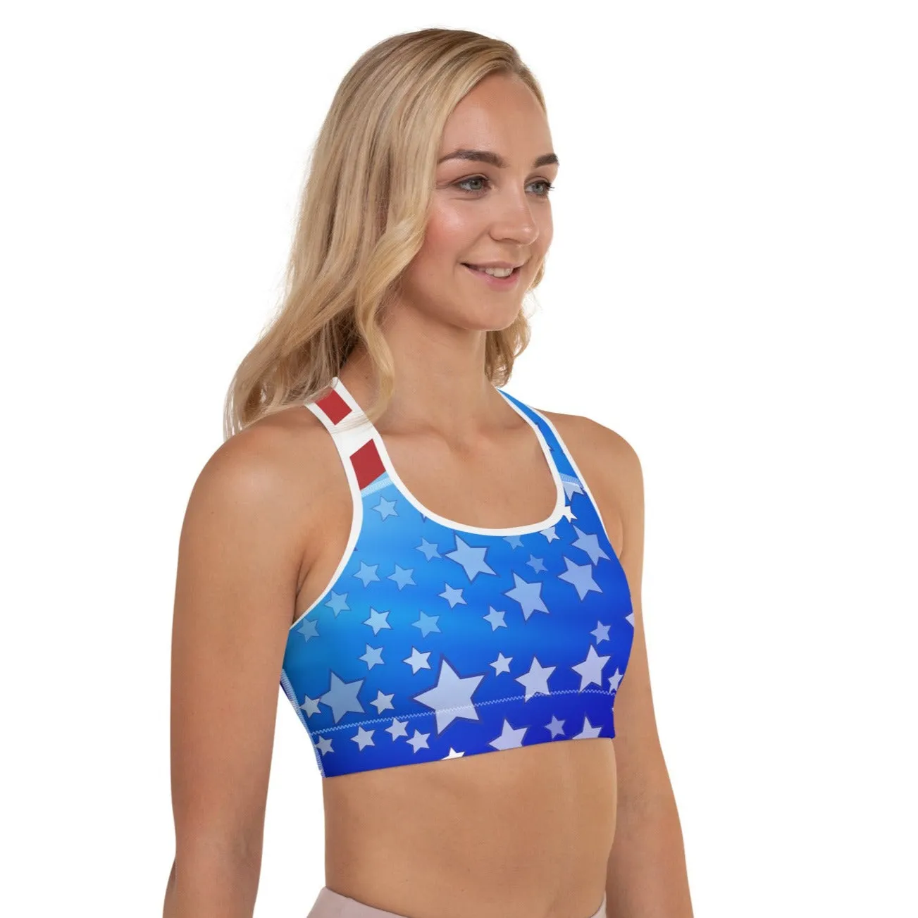 Patriot Padded Sports Bra, lioness-love