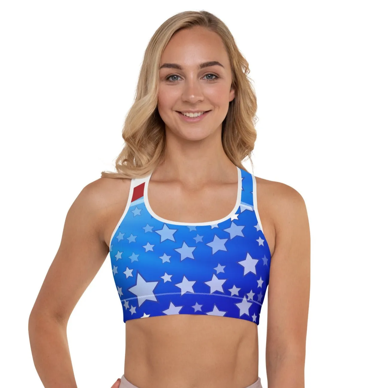 Patriot Padded Sports Bra, lioness-love