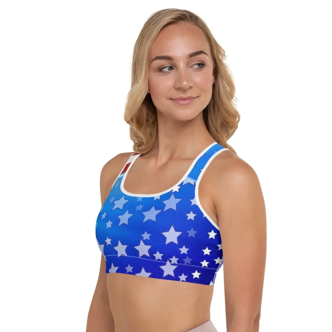 Patriot Padded Sports Bra, lioness-love