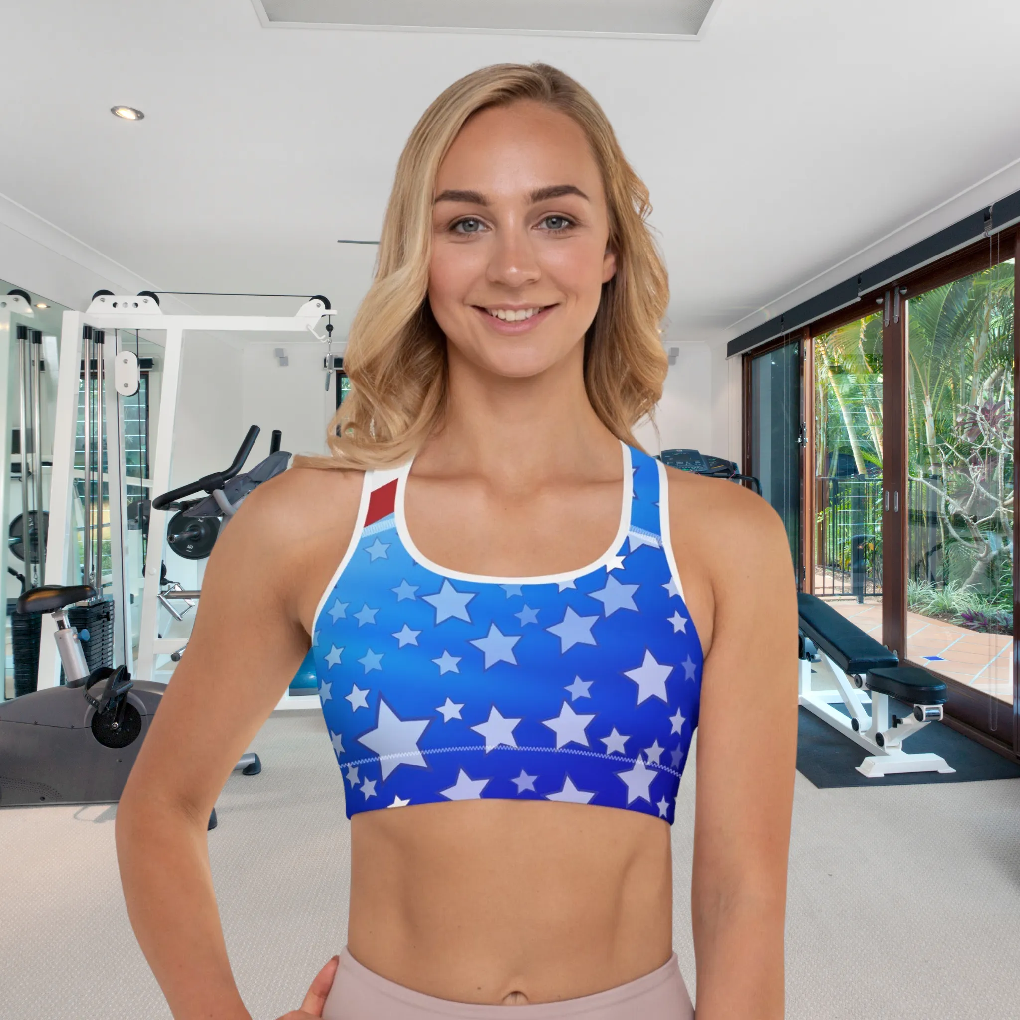 Patriot Padded Sports Bra, lioness-love