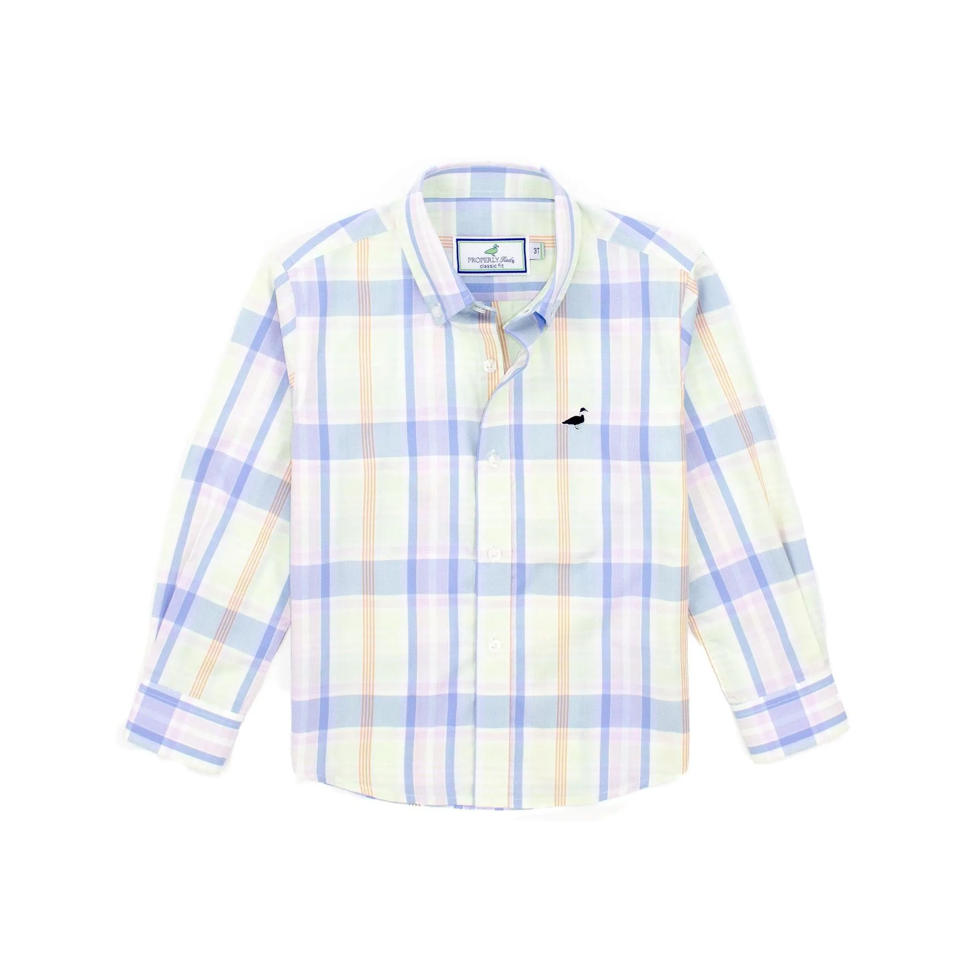 Properly Tied Boys Seasonal Sportshirt- Seabreeze